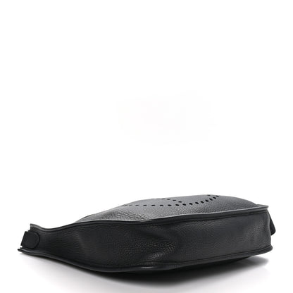 Hermes Taurillon Clemence Evelyne PM Black 4 of 11