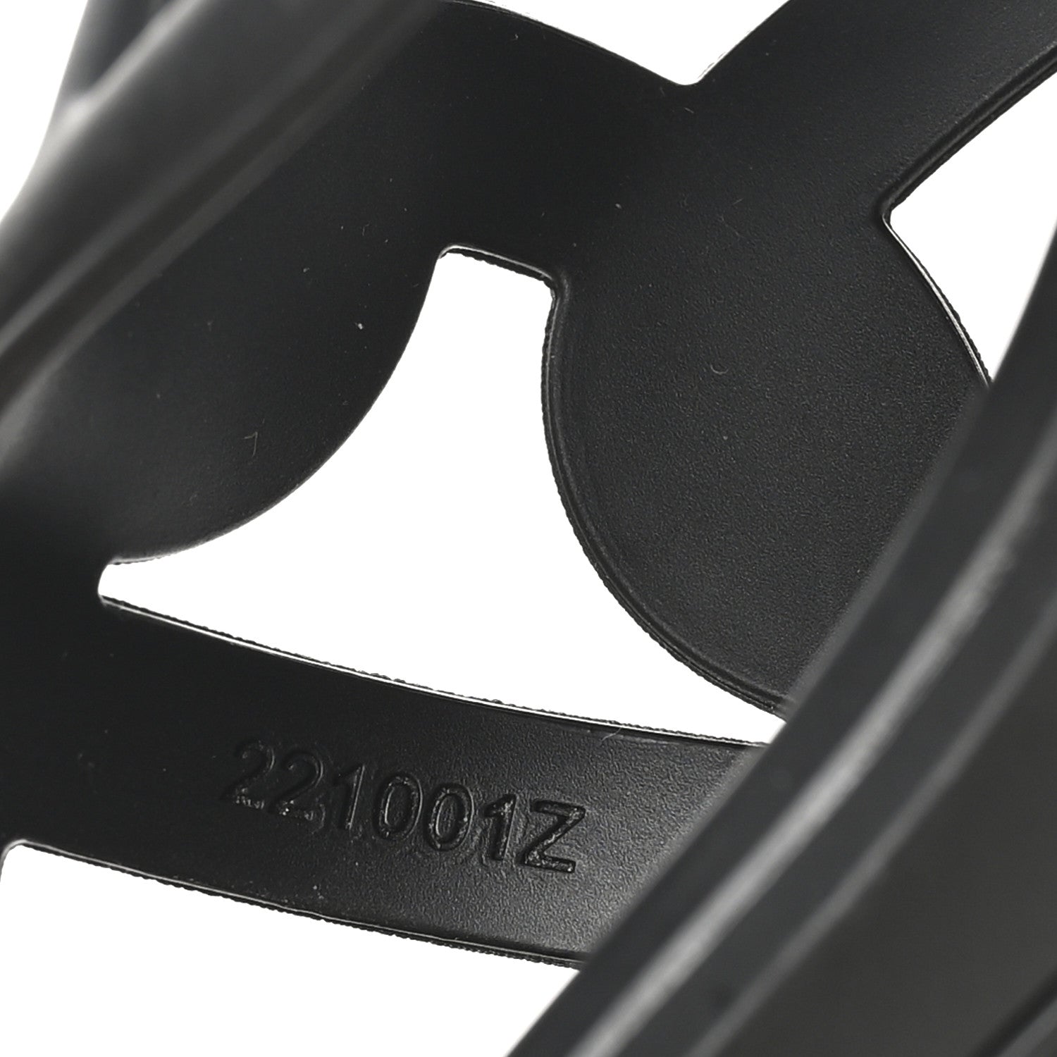 Hermes Rubber Womens Egerie Sandals 40 Black 9 of 10