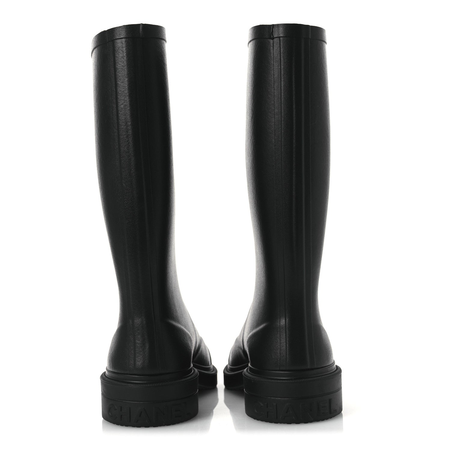 Chanel Caoutchouk CC High Boots 40 Black 6 of 13
