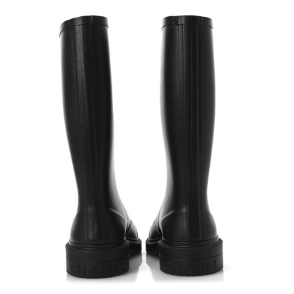 Chanel Caoutchouk CC High Boots 40 Black 6 of 13