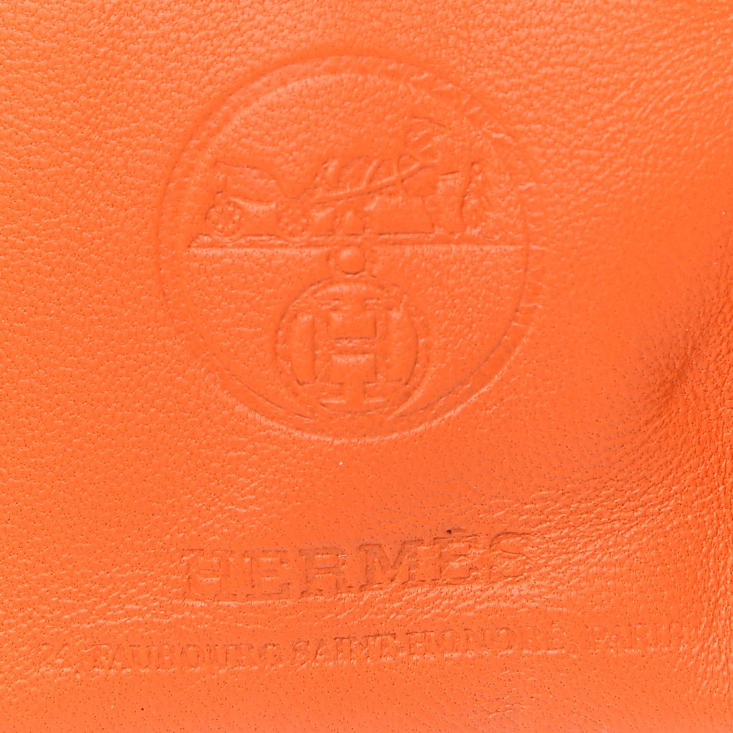 Hermes Milo Lambskin Swift Shopping Bag Charm Feu Gold 3 of 4