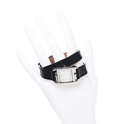 Hermes Stainless Steel Alligator 23mm Cape Cod Quartz Watch Noir 2 of 7