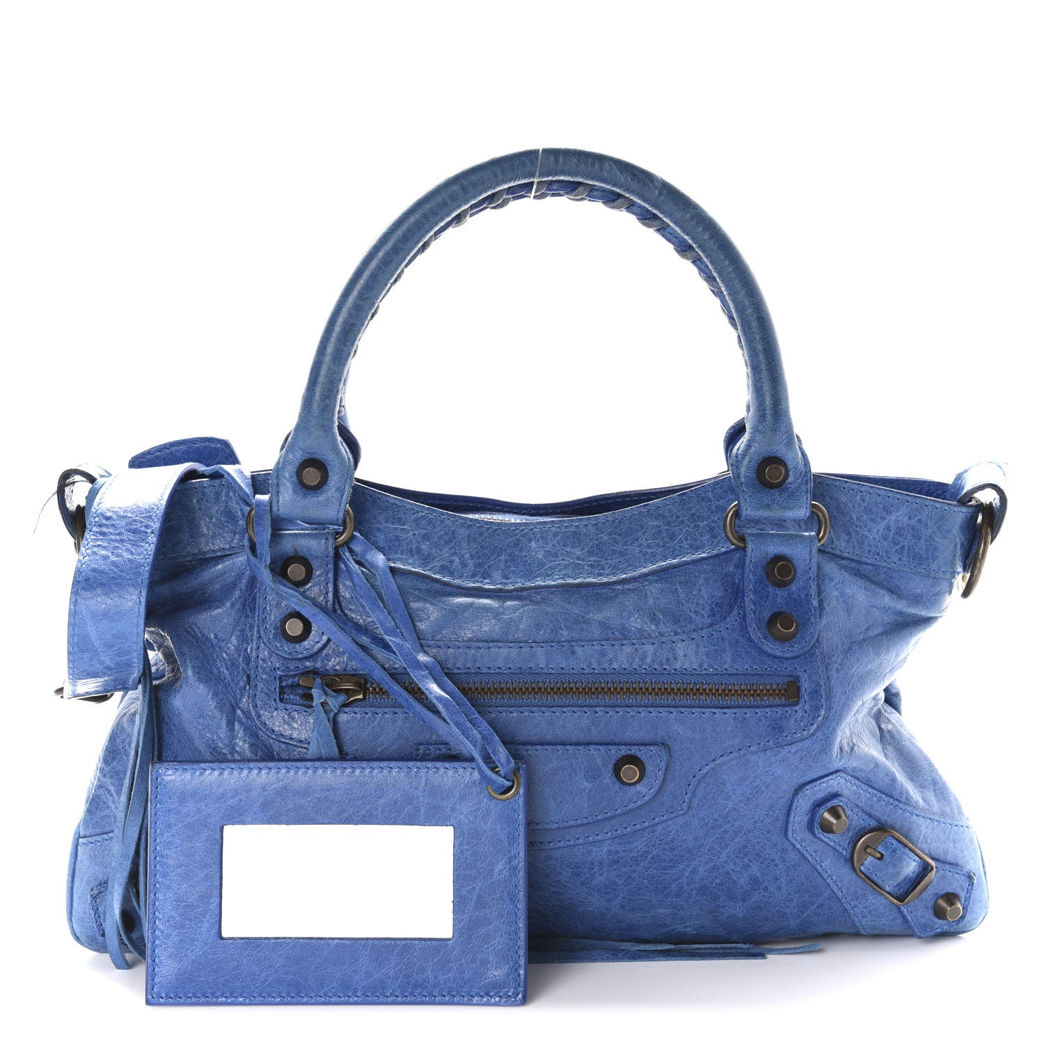 Balenciaga Agneau Classic Hardware First Bleu 598144 – FASHIONPHILE