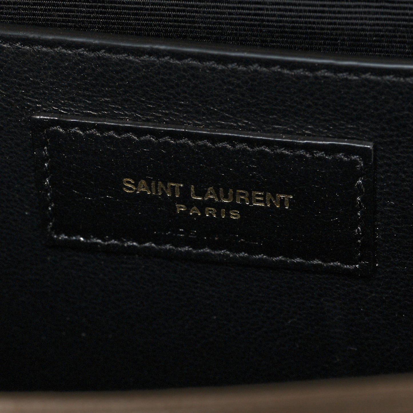 Grain De Poudre Medium Monogram Kate Satchel Dark Beige