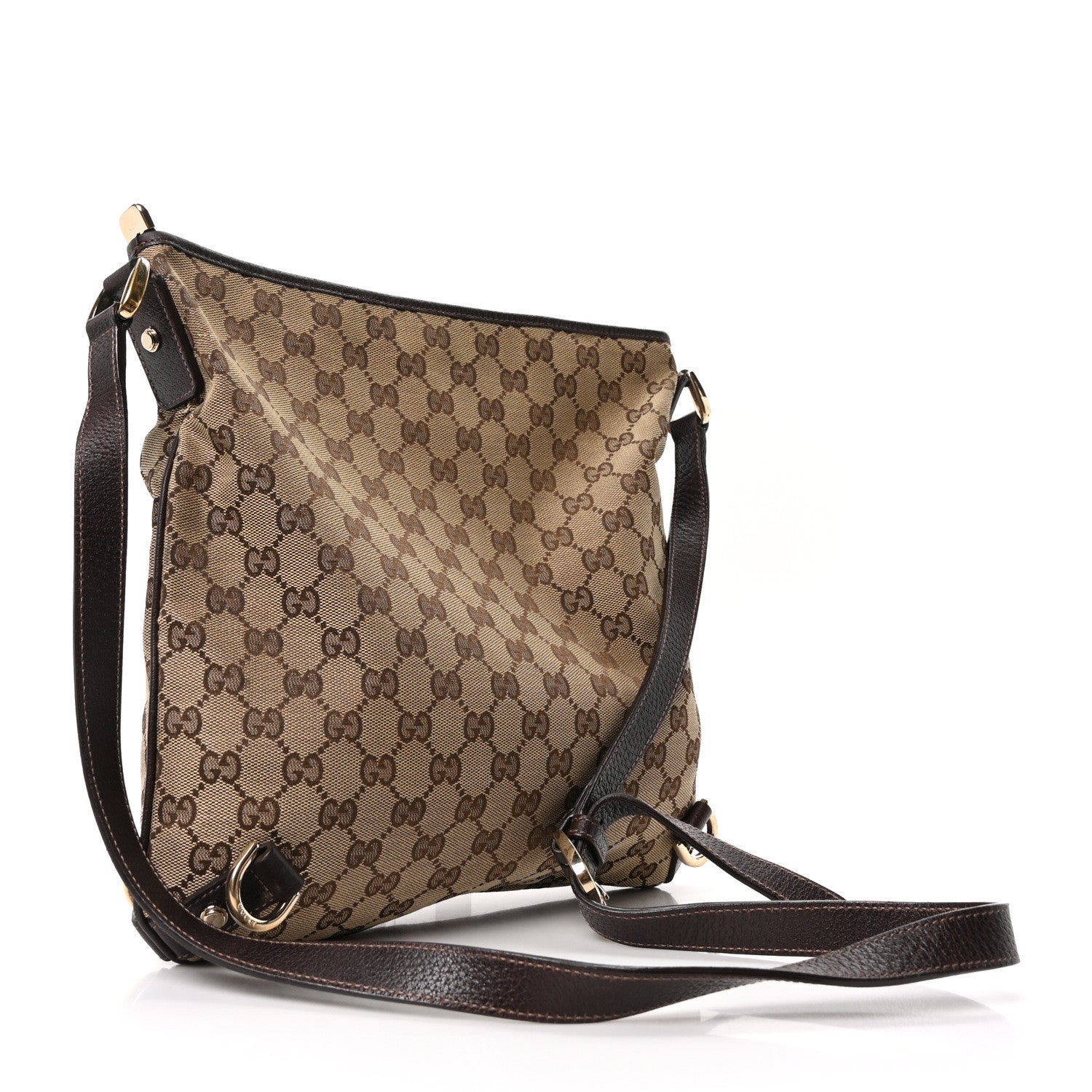 Gucci Monogram Abbey Messenger Bag Dark Brown 3 of 10