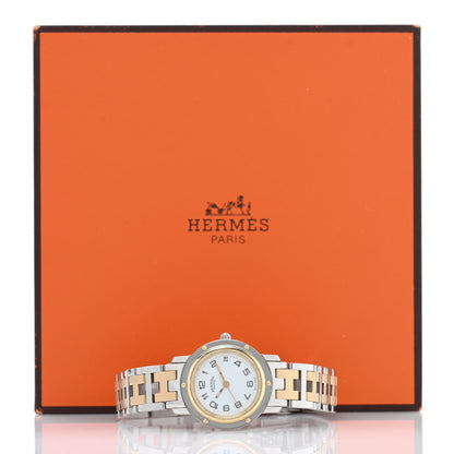 Hermes Stainless Steel 24mm Clipper Quartz Watch Gold 5 of 5