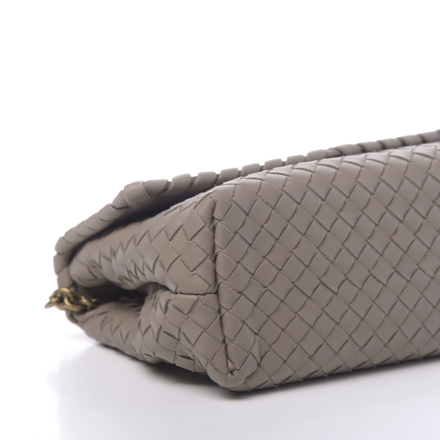 Nappa Intrecciato Small Olimpia Shoulder Bag Steel