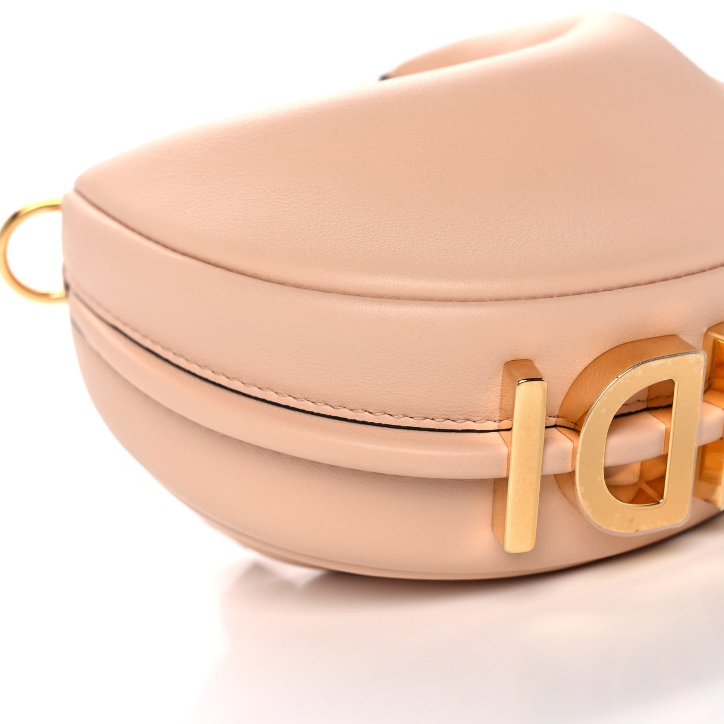 Vitello Grace Matte Nano Fendigraphy Hobo Charm Light Rose