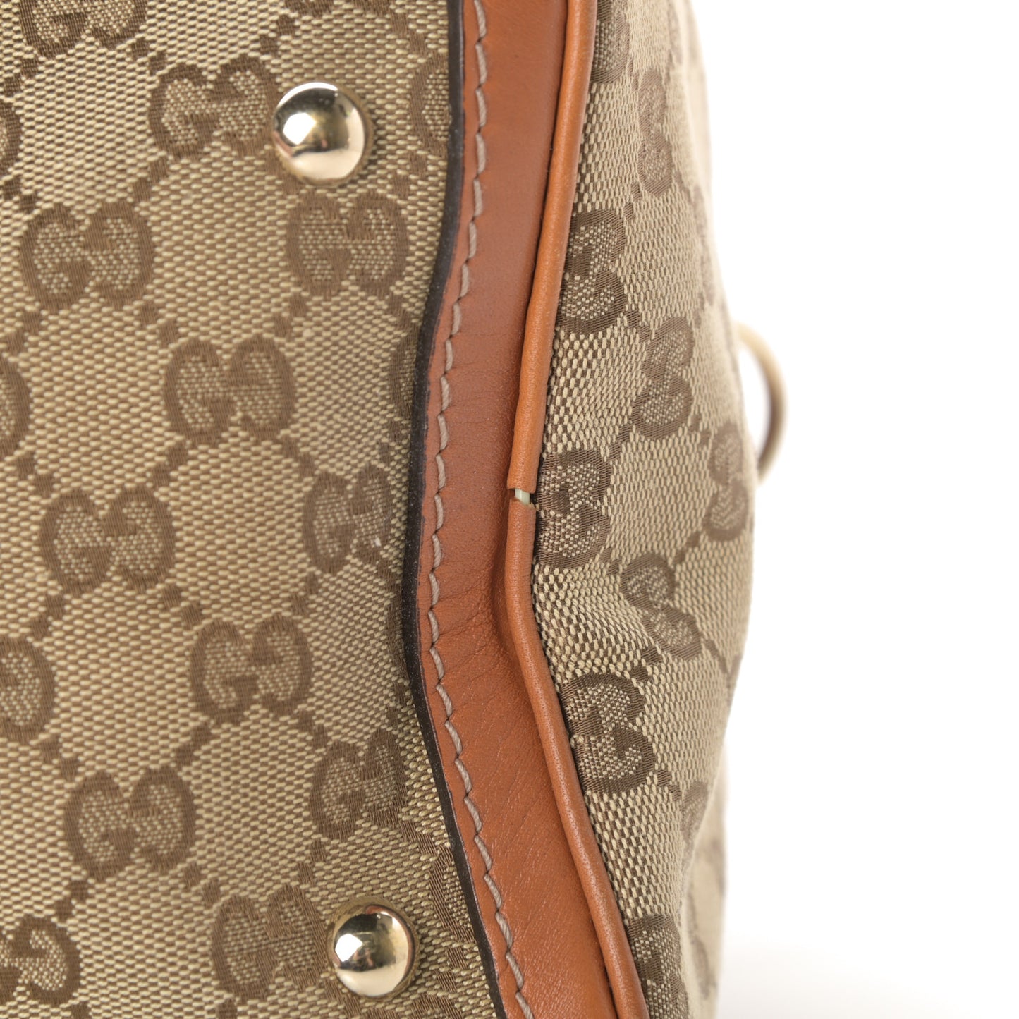 Monogram Vintage Web Medium Boston Tobacco