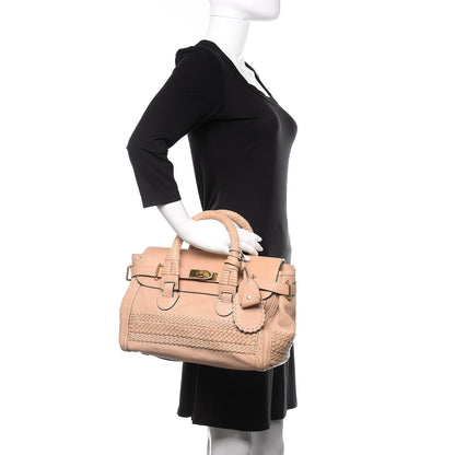 Gucci Calfskin Handmade Medium Top Handle Bag Taupe 2 of 14