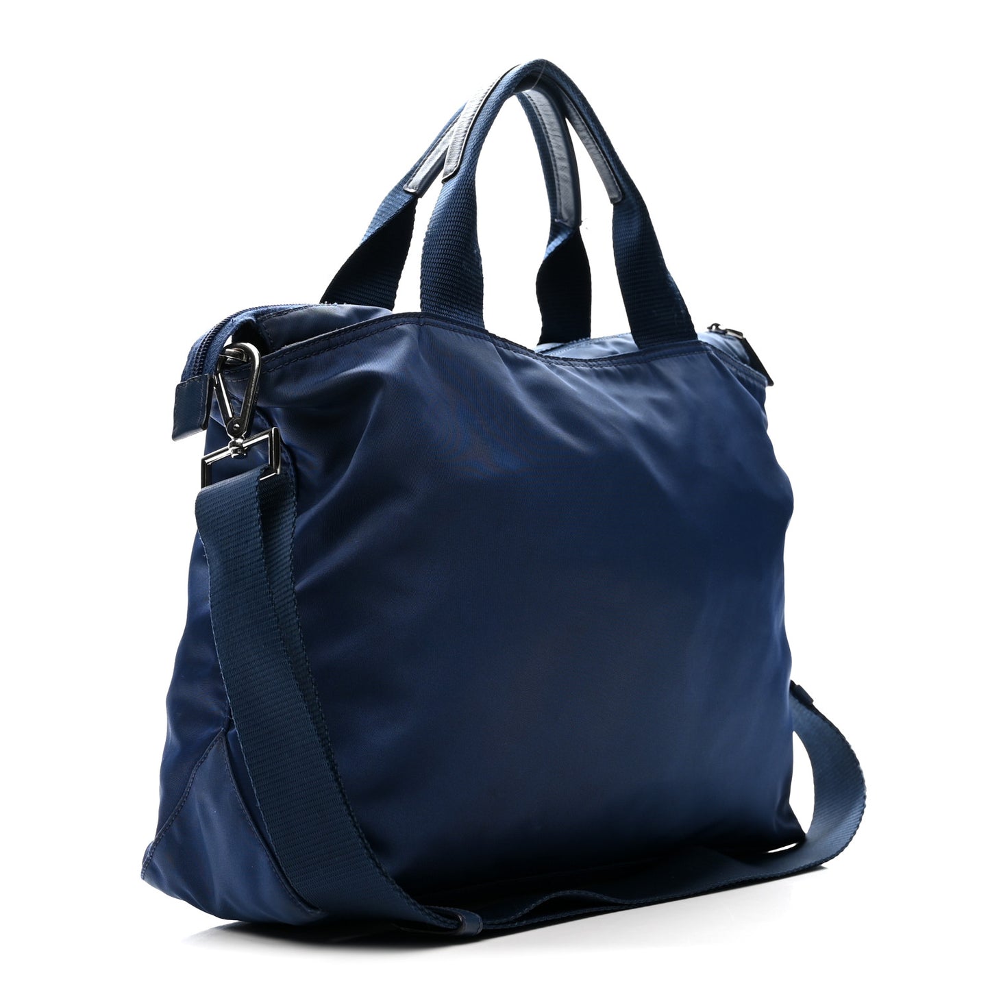 Tessuto Nylon Saffiano Tote Cobalto