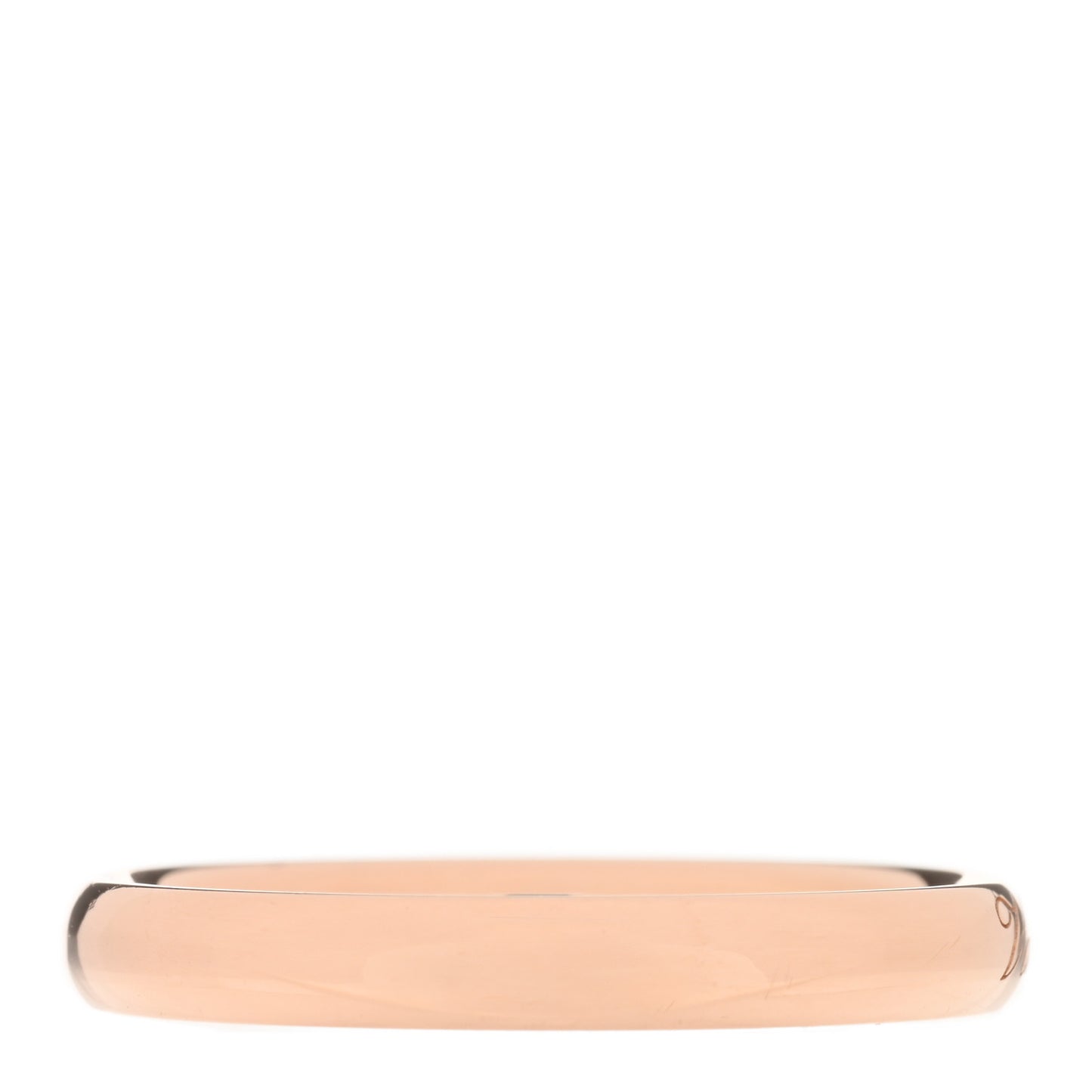 18K Rose Gold Tendrement Signature Wedding Band Ring 60 9