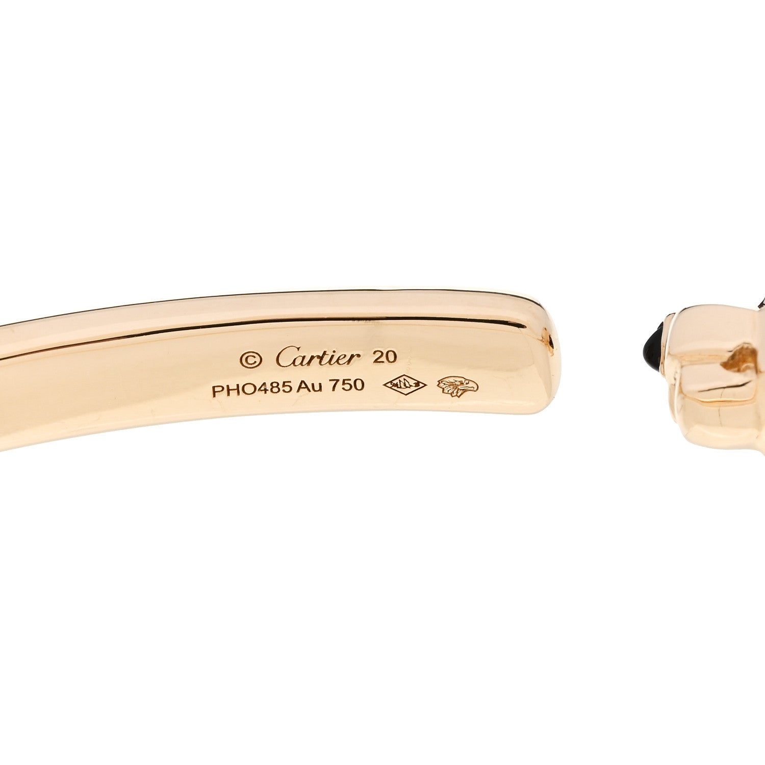 Cartier 18K Yellow Gold Tsavorite Black Onyx Panthere De Cartier Bracelet 4 of 5