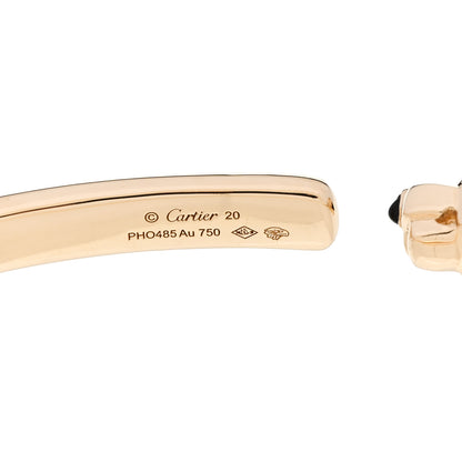 Cartier 18K Yellow Gold Tsavorite Black Onyx Panthere De Cartier Bracelet 4 of 5