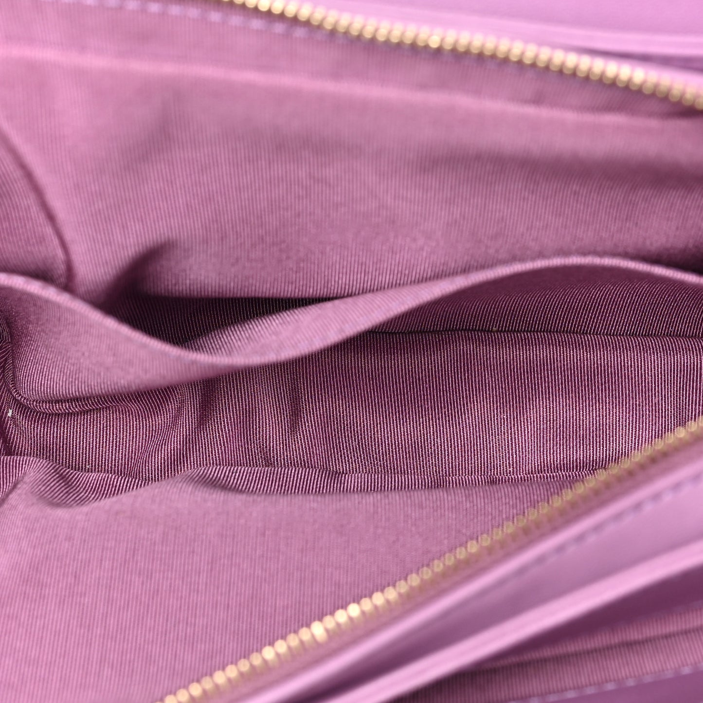 Lambskin Sleek And Chic Flap Purple
