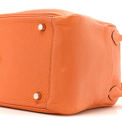Hermes Taurillon Clemence Lindy 30 Orange 7 of 18