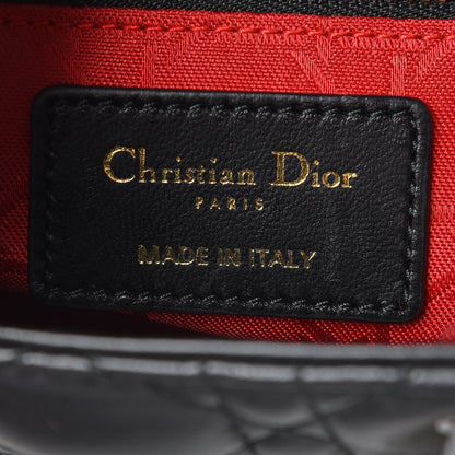 Christian Dior Lambskin Cannage Small Lucky Badges My Lady Dior Black 8 of 9