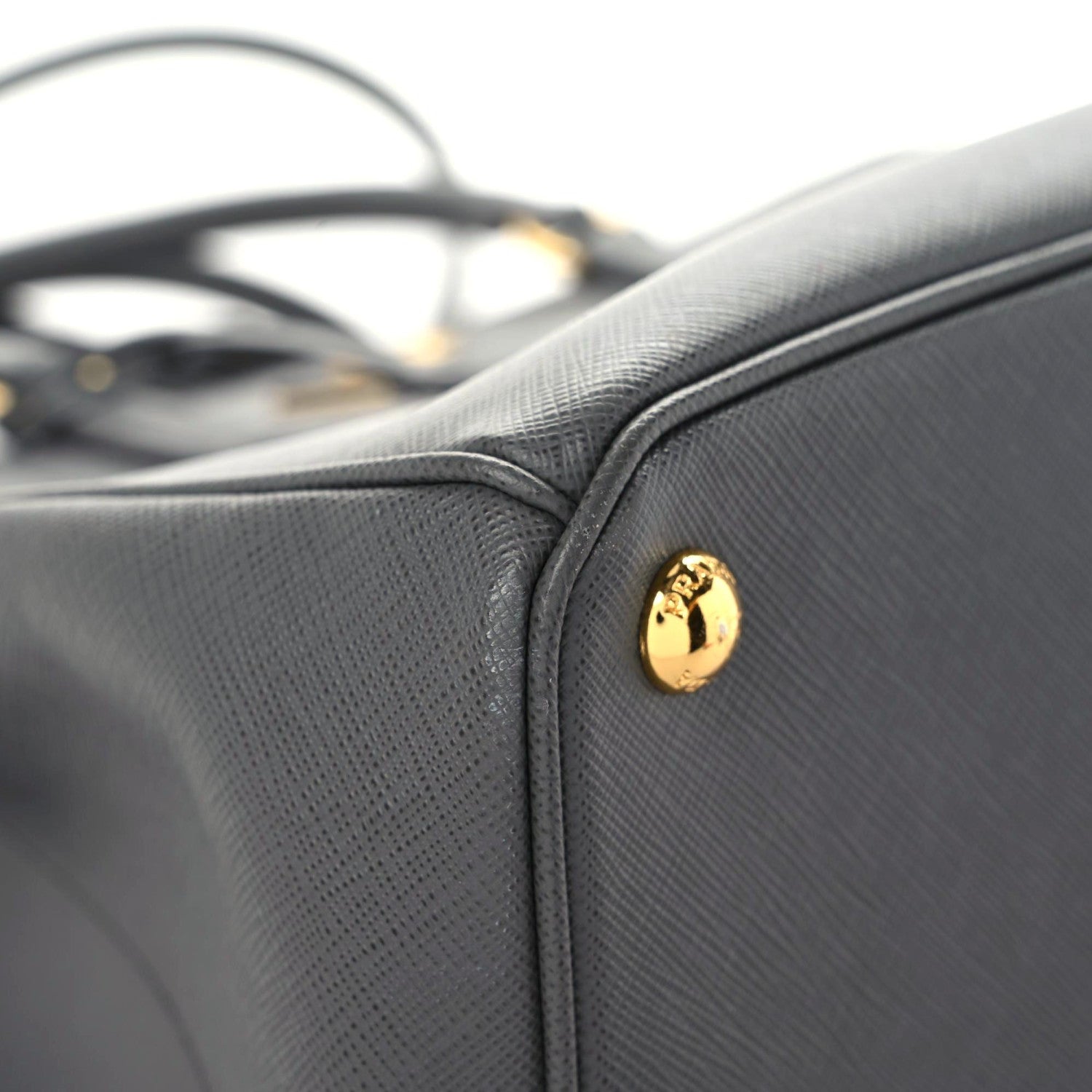 Prada Saffiano Lux Large Galleria Double Zip Tote Mercurio 5 of 13