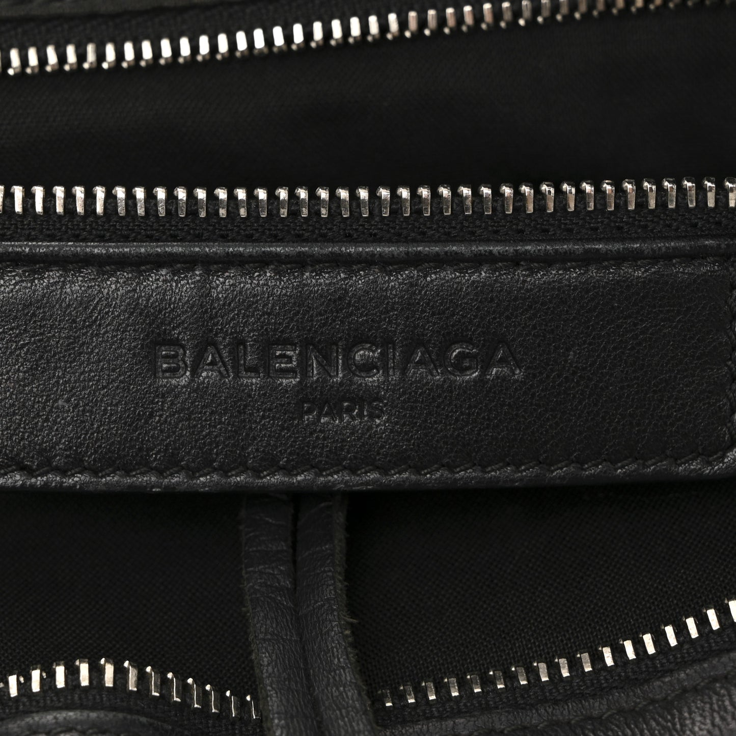 Ribbed Neoprene Classic Silver Hardware City Black