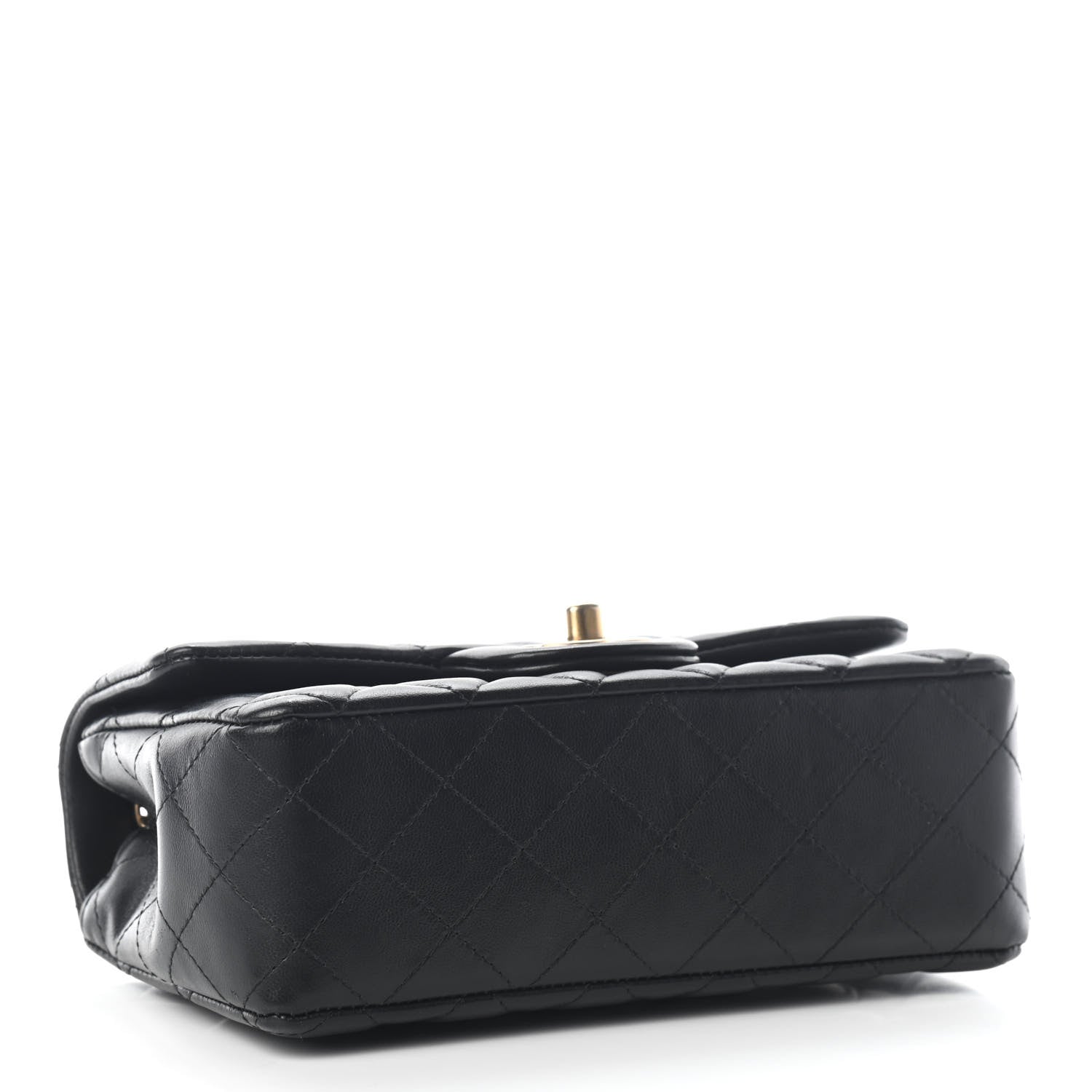Chanel Lambskin Quilted Mini Rectangular Flap Black 4 of 10