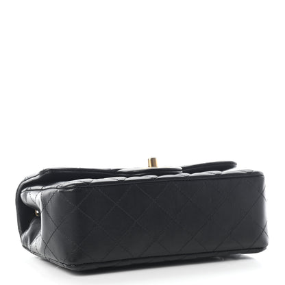 Chanel Lambskin Quilted Mini Rectangular Flap Black 4 of 10