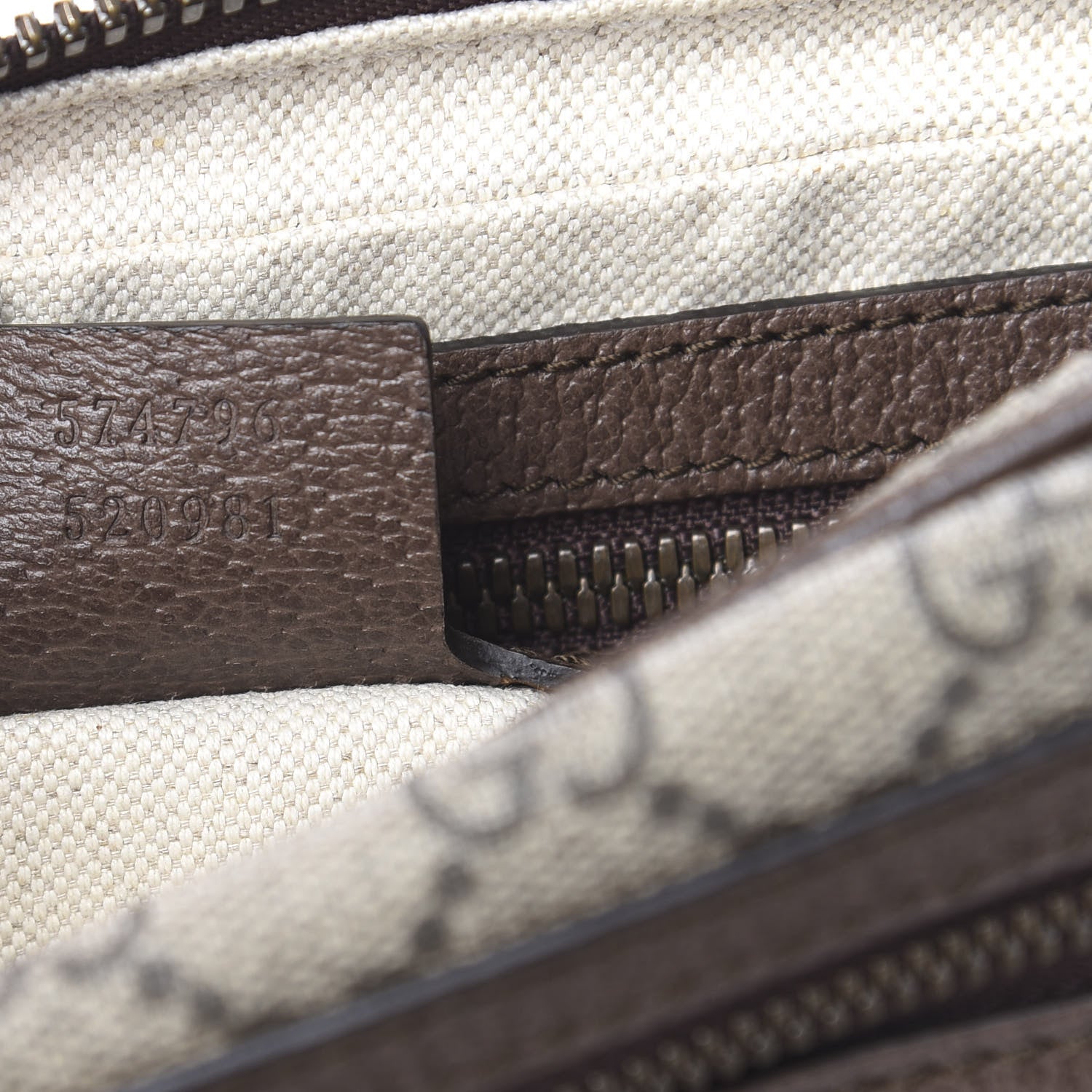 Gucci Soft GG Supreme Monogram Medium Ophidia Belt Bag Dark Brown 6 of 9