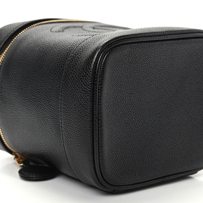 Chanel Caviar Vanity Cosmetic Case Black 6 of 10