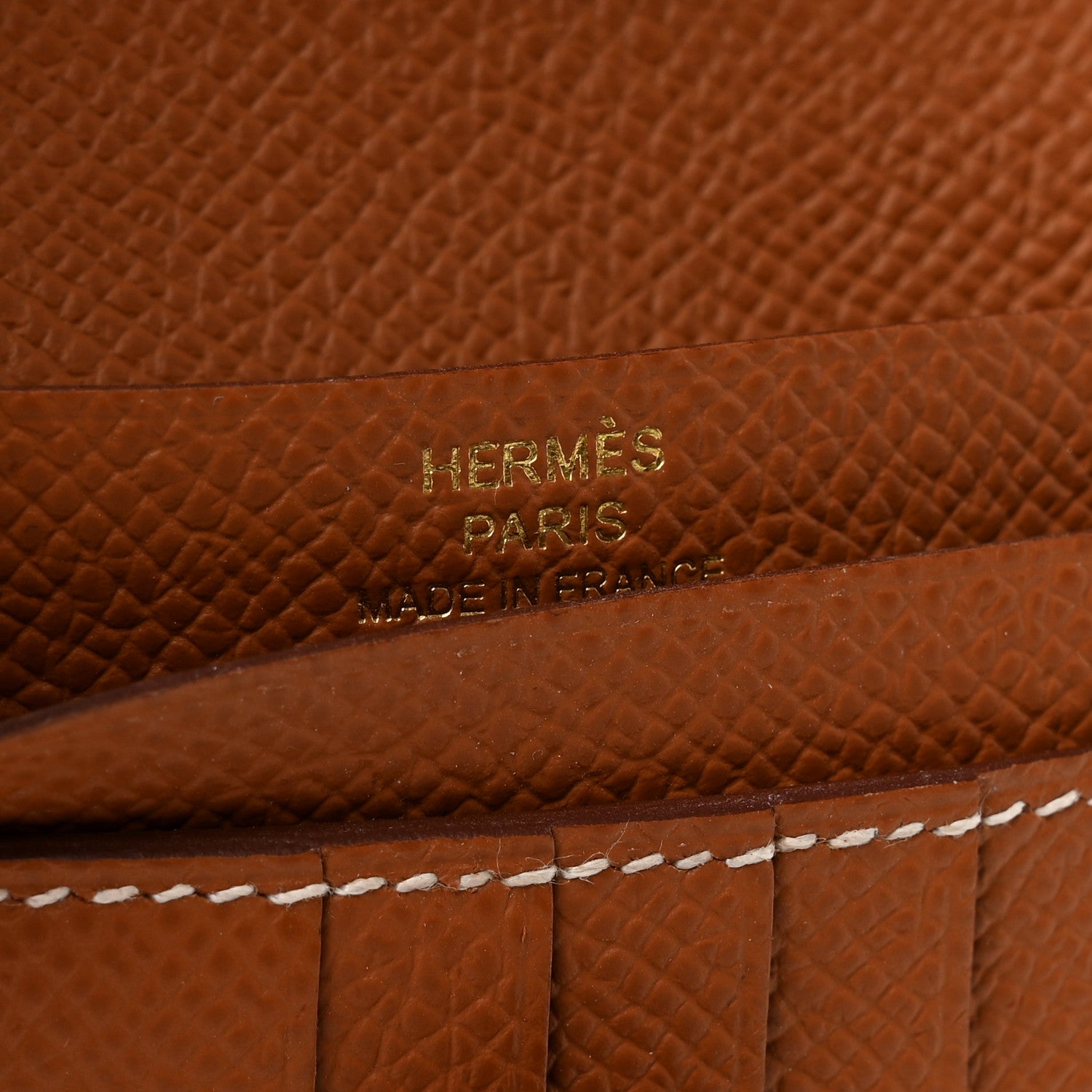 Hermes Epsom Bearn Compact Wallet Gold 6 of 6