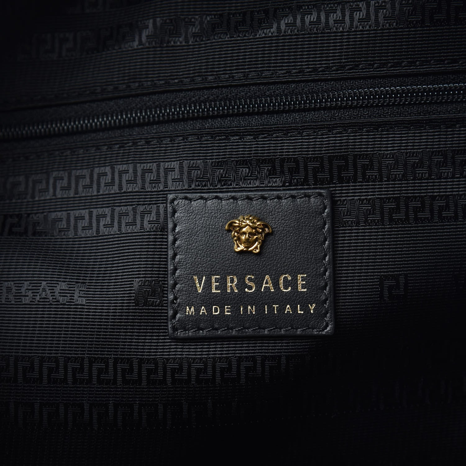 Versace Nylon Palazzo Medusa Barocco Rodeo Print Backpack Black Multicolor 5 of 8