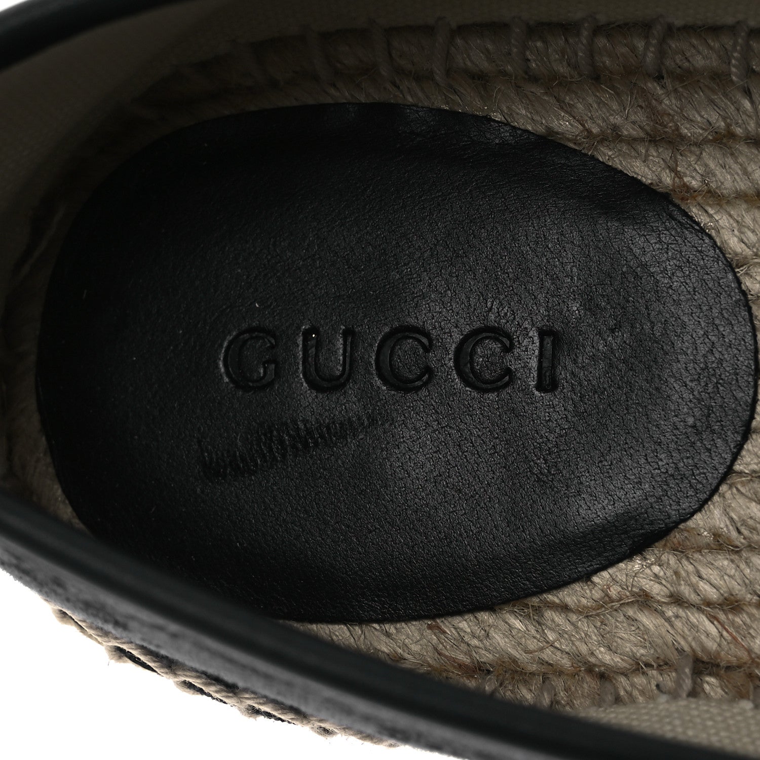 Gucci Monogram Espadrilles 37.5 Blue Black 9 of 13