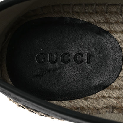 Gucci Monogram Espadrilles 37.5 Blue Black 9 of 13