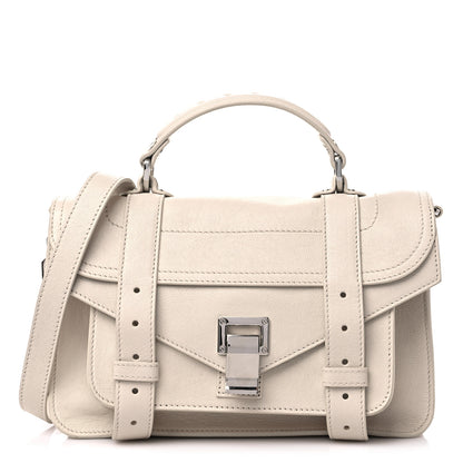 Proenza Schouler Lambskin Tiny PS1 Satchel White 1 of 11