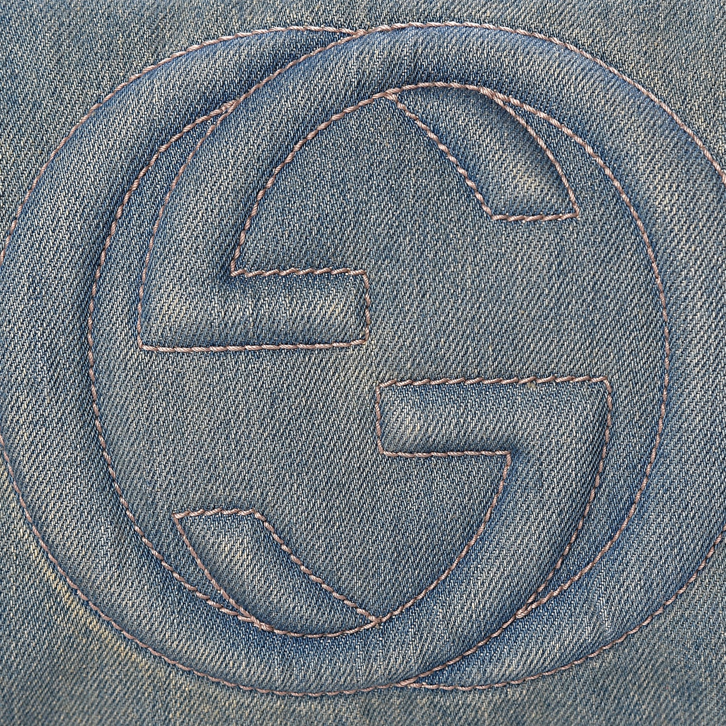 Denim Medium Soho Chain Shoulder Bag Blue