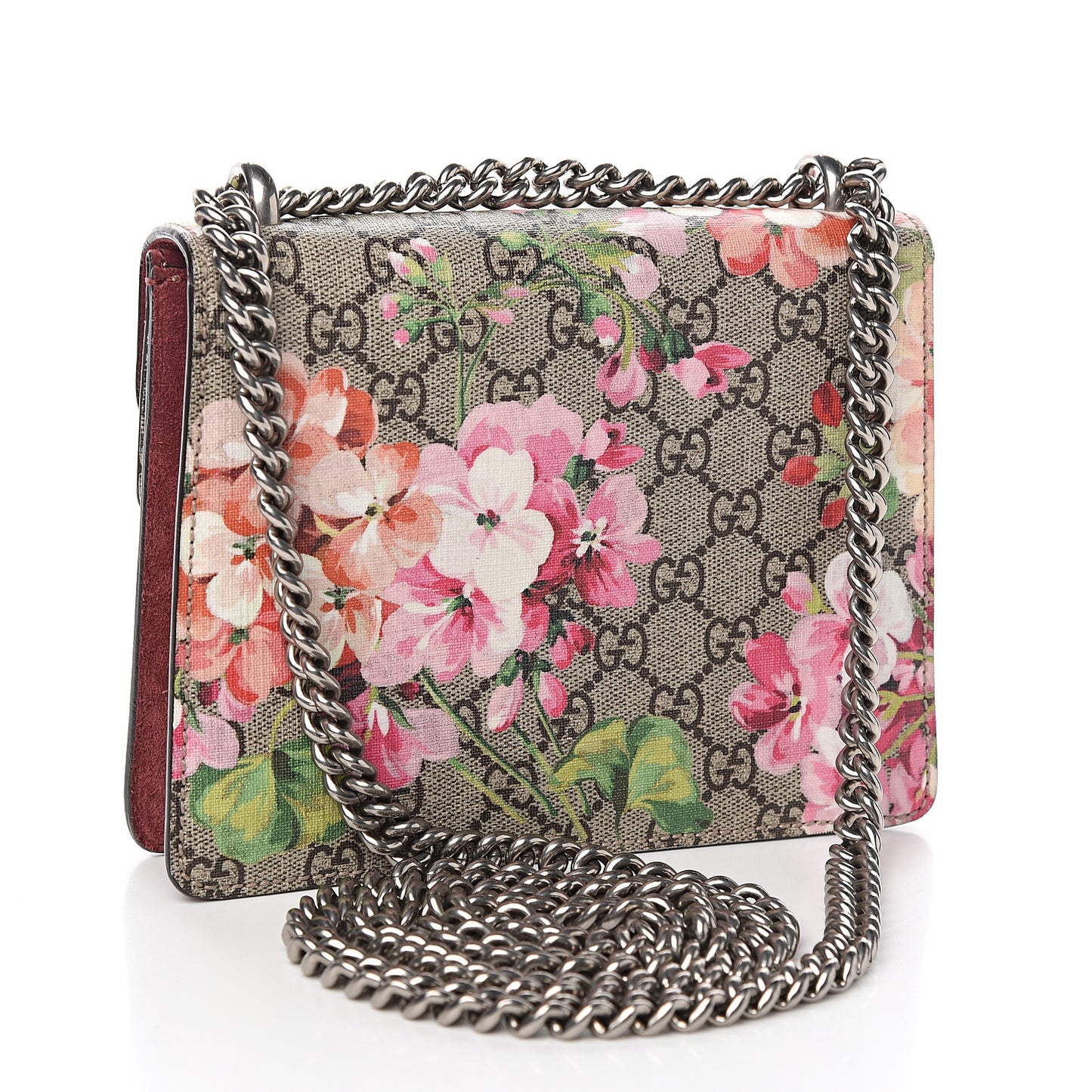 GG Supreme Monogram Blooms Mini Dionysus Shoulder Bag Beige Multicolor Dry Rose