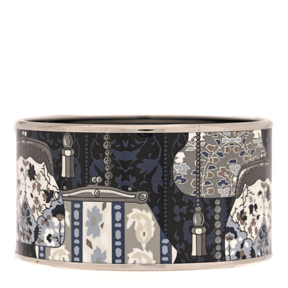 Hermes Enamel Printed Cachemire de Tamara Extra Wide Bracelet 70 3 of 4