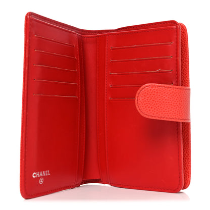 Chanel Caviar Timeless CC Zipped Pocket Wallet Red 5 of 8