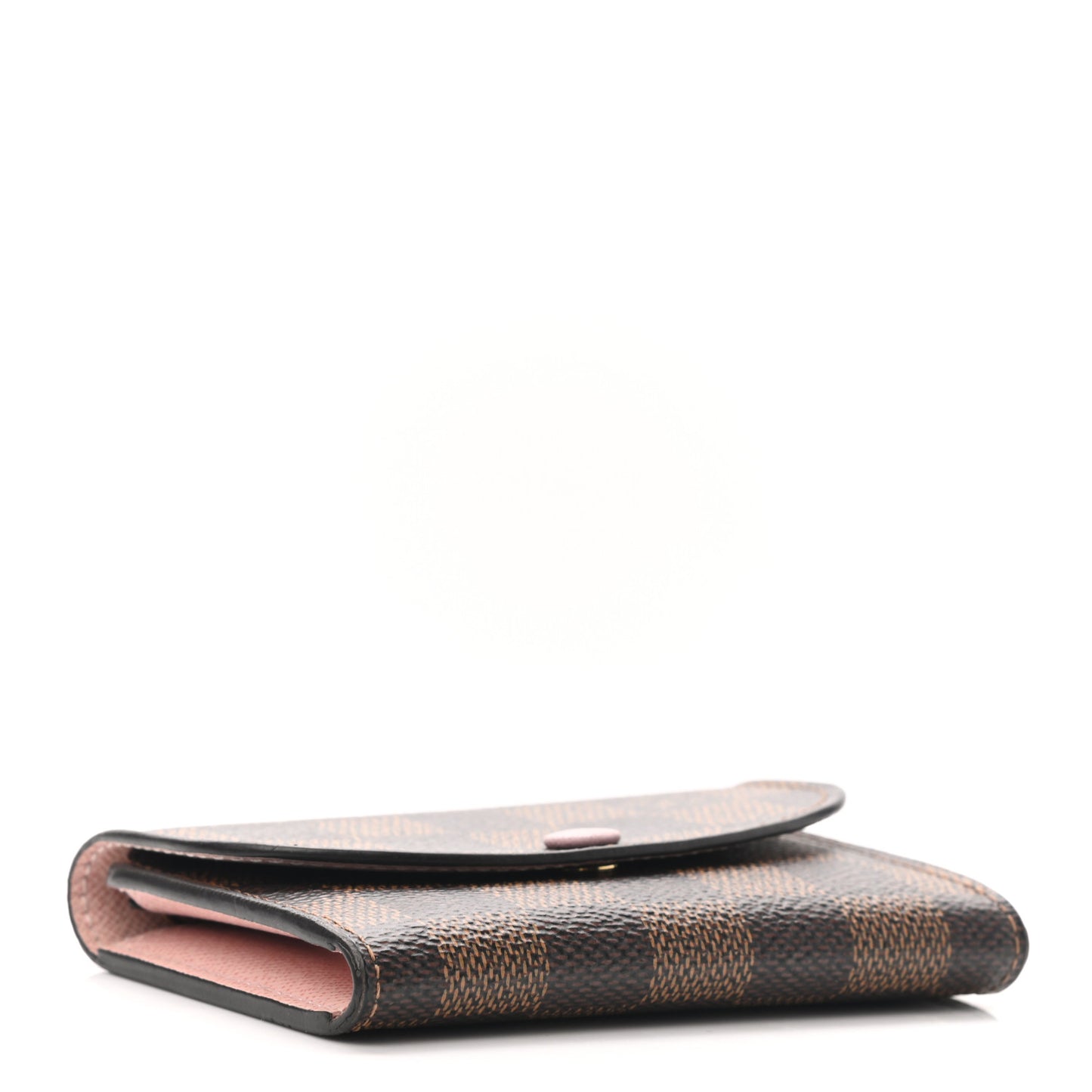 Damier Ebene Rosalie Coin Purse Rose Ballerine