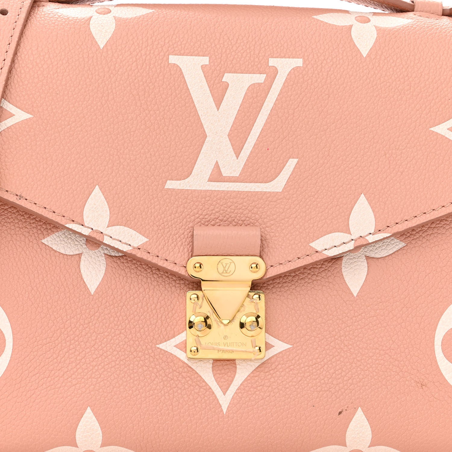 Louis Vuitton Empreinte Monogram Giant Pochette Metis Rose Trianon Cream 7 of 14