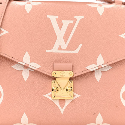 Louis Vuitton Empreinte Monogram Giant Pochette Metis Rose Trianon Cream 7 of 14