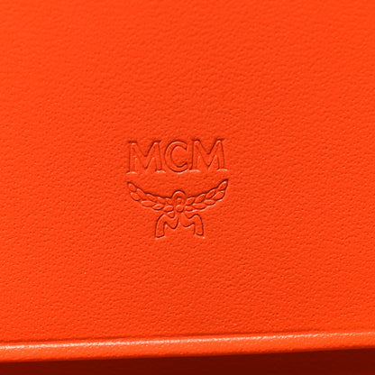 MCM Visetos Mina Long Trifold Wallet Cognac 7 of 12