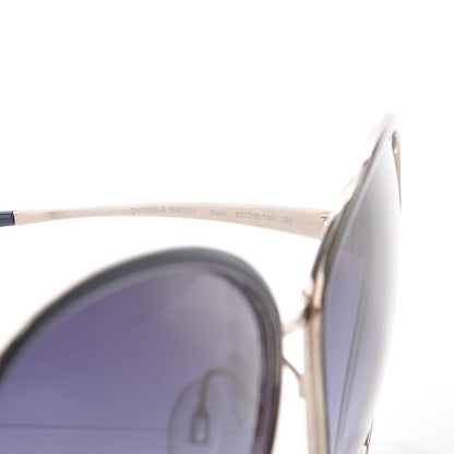 Oliver Peoples Racy Round Sunglasses Blue Silver 5 of 8