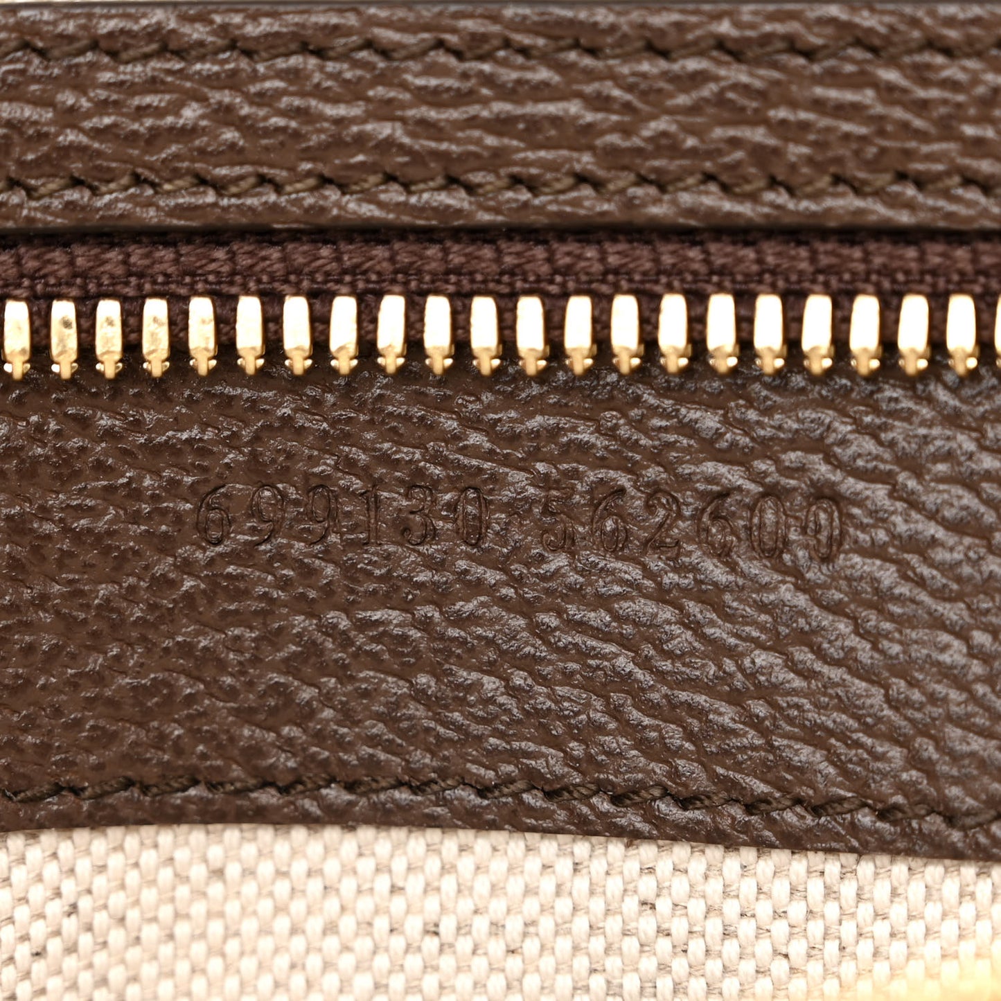 Monogram Jumbo GG Textured Dollar Calfskin Web Wristlet Messenger Bag Camel Ebony New Acero