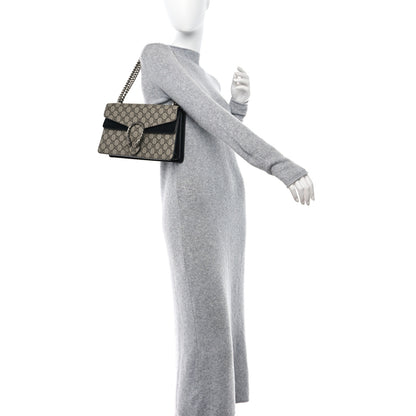 Gucci GG Supreme Monogram Small Dionysus Shoulder Bag Black 2 of 14