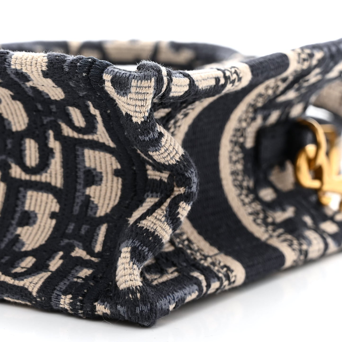 Oblique Mini Book Tote With Strap Blue Multicolor
