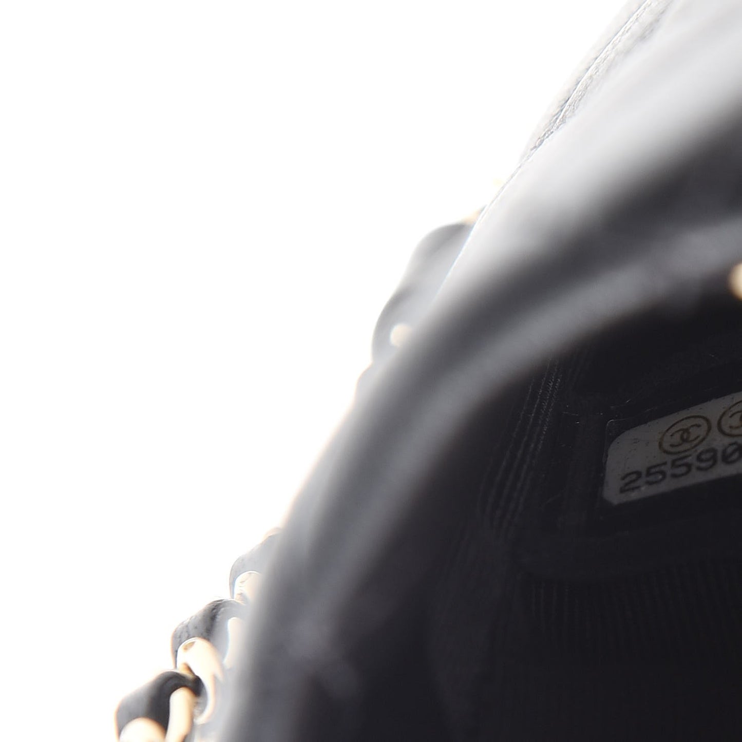 Lambskin Quilted CC Clutch With Chain Black