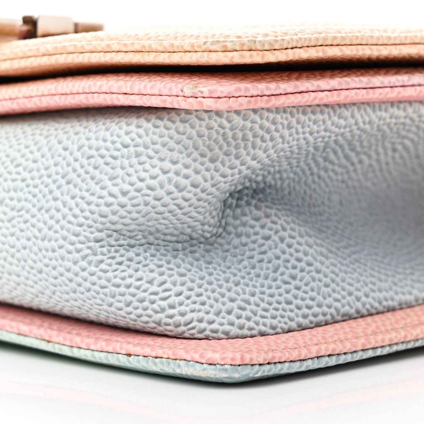 Caviar Quilted Small Cuba Rainbow Boy Flap Multicolor