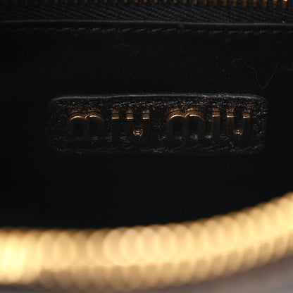 Miu Miu Distressed Nappa Pocket Bag  Sand Coffee 6 of 9