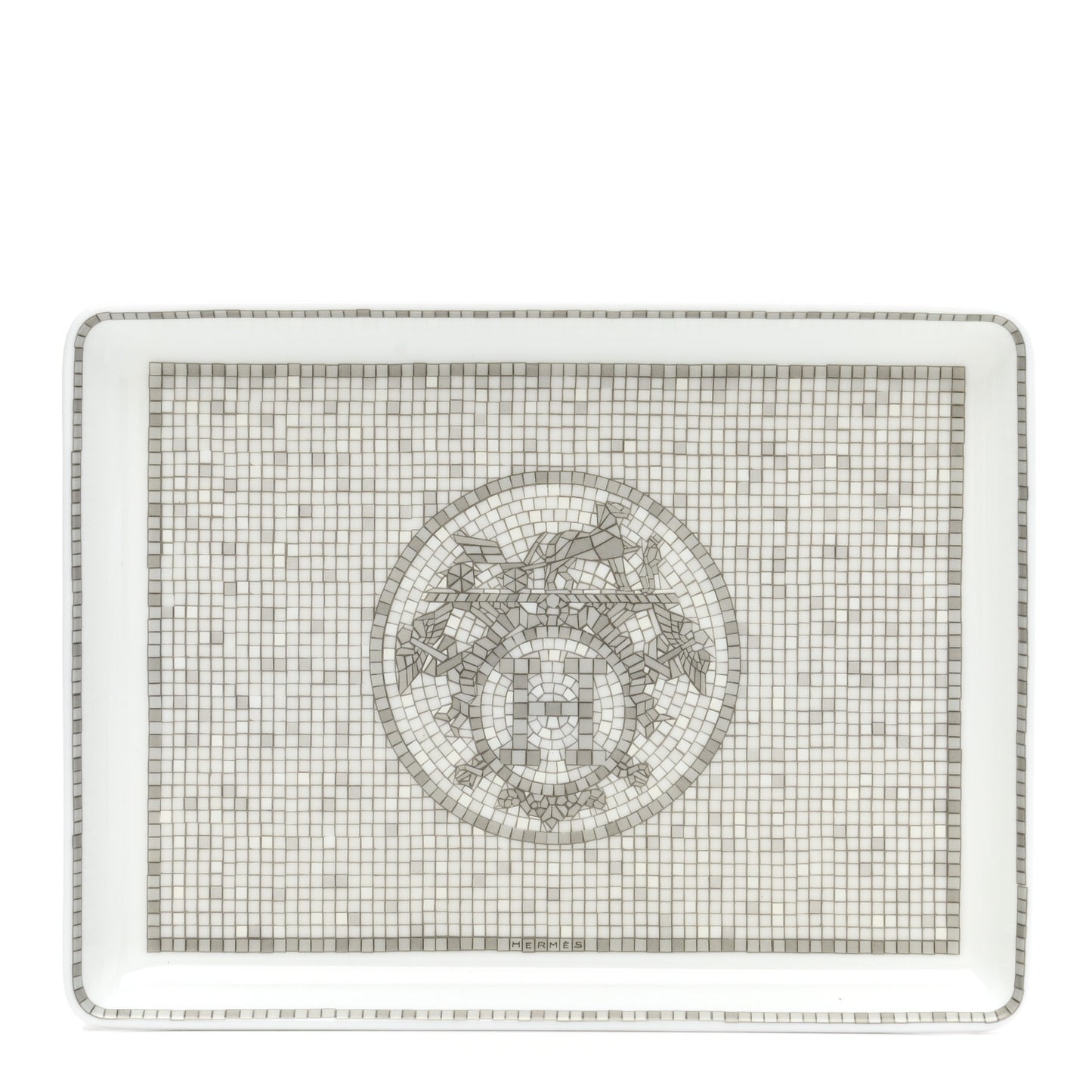 Porcelain Mosaique Au 24 Sushi Plate Platine