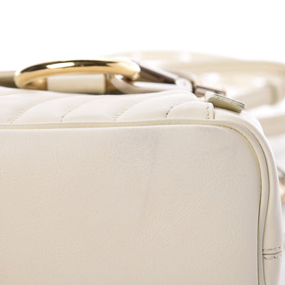 Chloe Calfskin Quilted Mini Faye Backpack Natural White 12 of 14