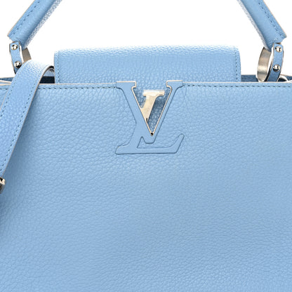 Louis Vuitton Taurillon Capucines BB Light Blue 7 of 9